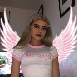 Streetgarm NEW 69% Angel Crop Top