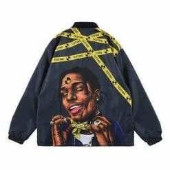 Budget 🌟 Streetgarm NEW A$AP Rocky Testing Coach Jacket 🌟 22 Streetgarm NEW A$AP Rocky Testing Coach Jacket