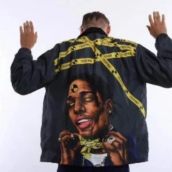 Budget 🌟 Streetgarm NEW A$AP Rocky Testing Coach Jacket 🌟 20 Streetgarm NEW A$AP Rocky Testing Coach Jacket