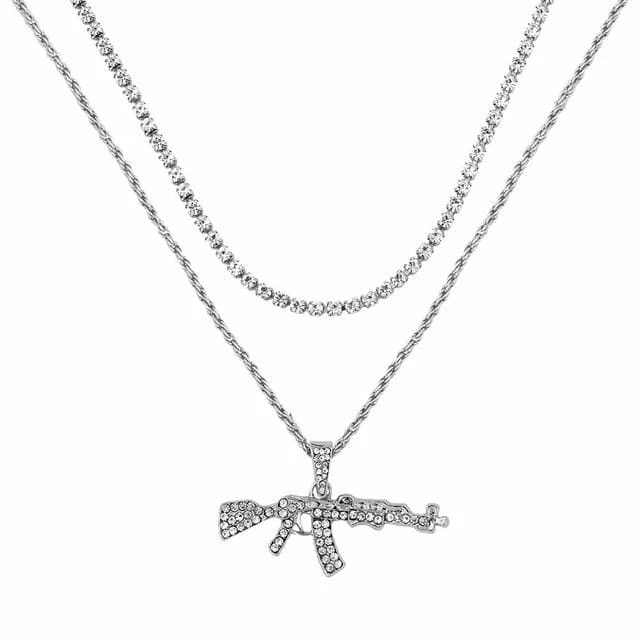 Cheapest ๐งจ Streetgarm NEW AK47 Layered Necklace Sets โ๏ธ 12 Streetgarm NEW AK47 Layered Necklace Sets
