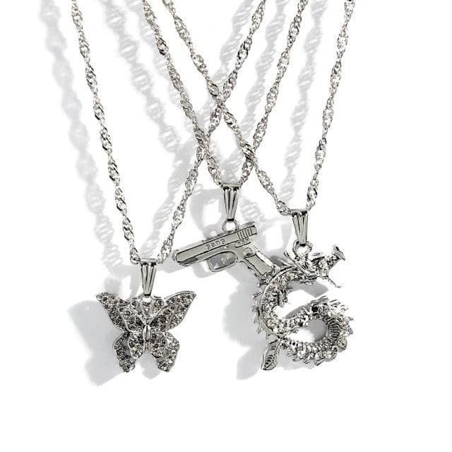 Cheapest ๐งจ Streetgarm NEW AK47 Layered Necklace Sets โ๏ธ 18 Streetgarm NEW AK47 Layered Necklace Sets