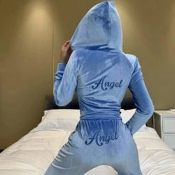 Promo โ Streetgarm Angel Velvet Embroidered Tracksuit ๐ 11 Streetgarm Angel Velvet Embroidered Tracksuit