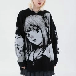 Streetgarm Anime Girl Harajuku Knitted Sweater NEW