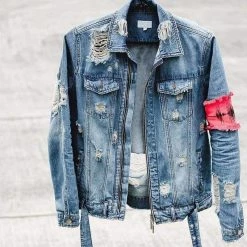 Streetgarm Arm Patch Denim Jacket NEW