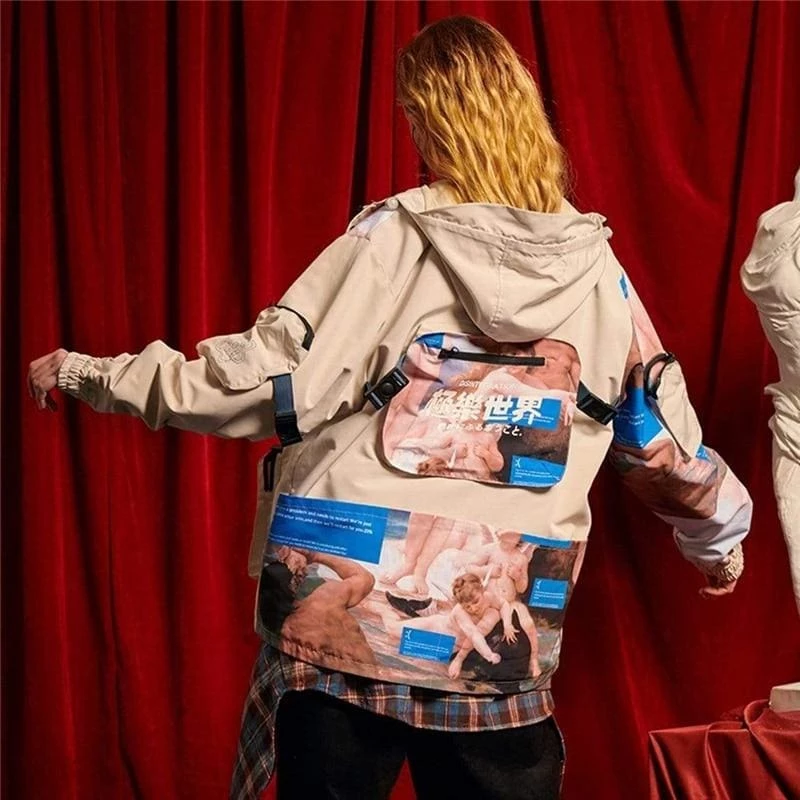 Budget ๐ Streetgarm Artwork Multi Pocket Jacket NEW โจ 8 Streetgarm Artwork Multi Pocket Jacket NEW