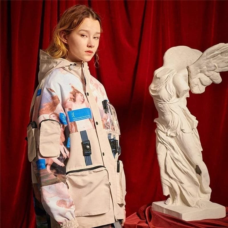 Budget ๐ Streetgarm Artwork Multi Pocket Jacket NEW โจ 9 Streetgarm Artwork Multi Pocket Jacket NEW