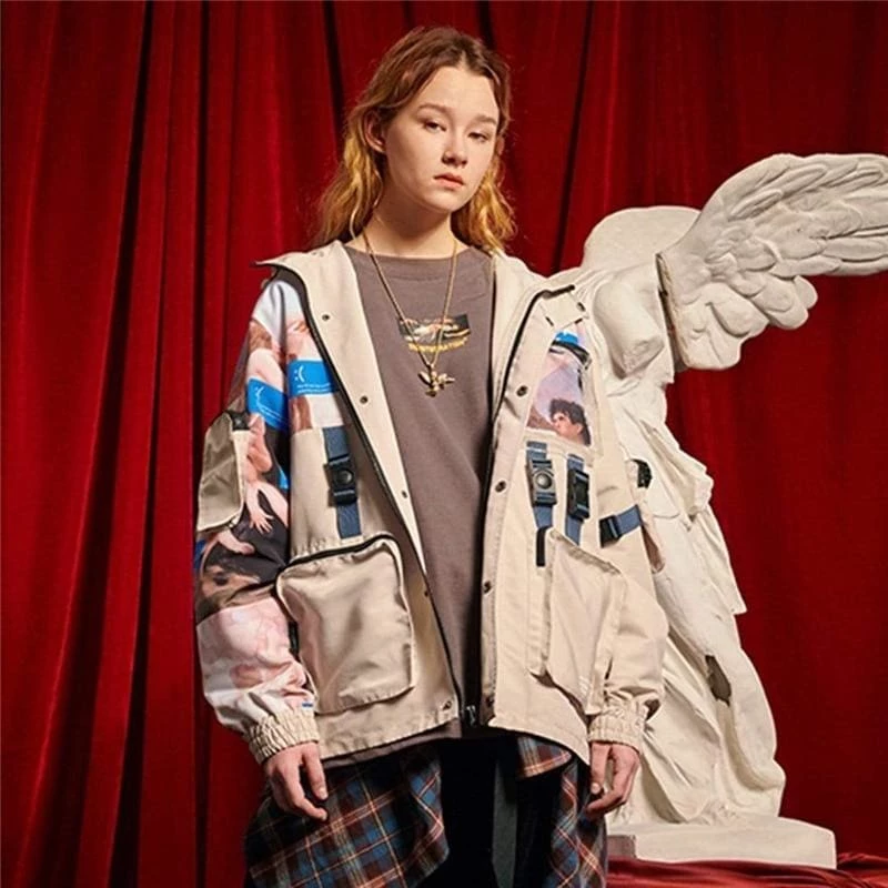 Budget ๐ Streetgarm Artwork Multi Pocket Jacket NEW โจ 5 Streetgarm Artwork Multi Pocket Jacket NEW