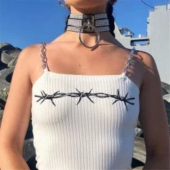 Streetgarm Barbed Wire Crop Top NEW