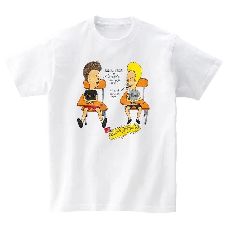 Brand new ๐ Streetgarm Beavis & Butthead Knowledge Is Stupid T-Shirt NEW ๐ 3 Streetgarm Beavis & Butthead Knowledge Is Stupid T-Shirt NEW