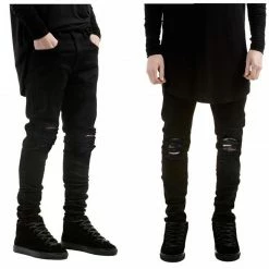 Streetgarm Black Destroyed Denim Jeans NEW