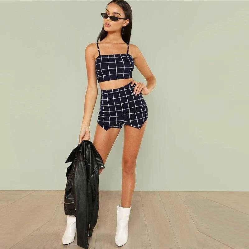 Outlet ๐ Streetgarm NEW Black Plaid Two Piece ๐ 5 Streetgarm NEW Black Plaid Two Piece