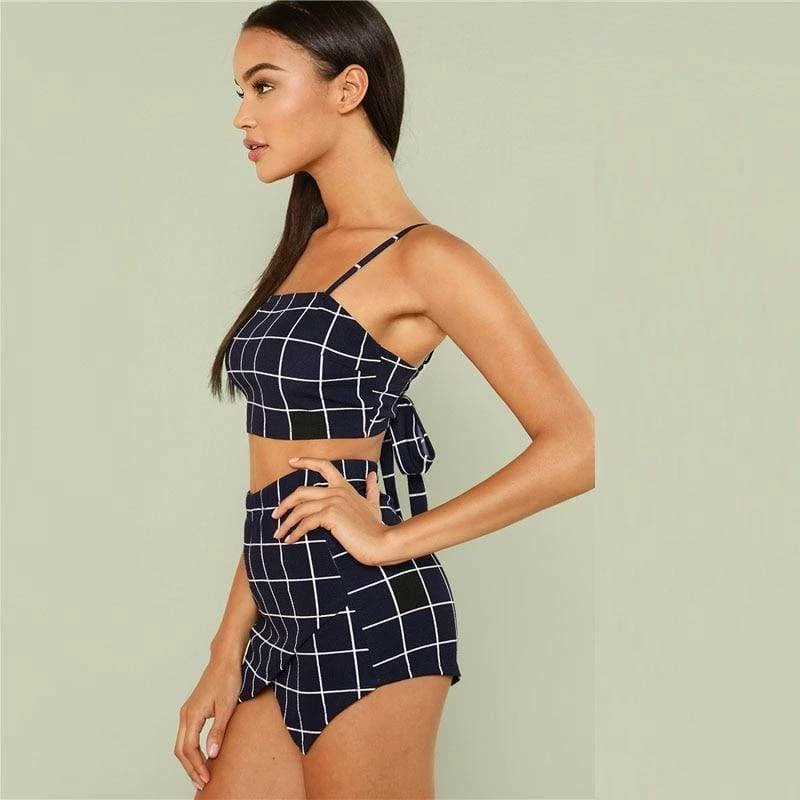 Outlet ๐ Streetgarm NEW Black Plaid Two Piece ๐ 8 Streetgarm NEW Black Plaid Two Piece