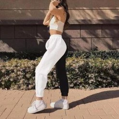 Wholesale 😍 Streetgarm Black & White Patchwork Joggers NEW 🎉 11 Streetgarm Black & White Patchwork Joggers NEW