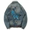 Streetgarm Blue Tiger Denim Jacket NEW
