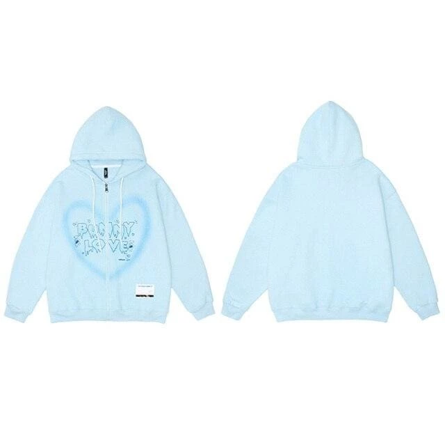 Outlet ⭐ Streetgarm NEW Bunny Love Zip Hoodie 🔥 4 Streetgarm NEW Bunny Love Zip Hoodie