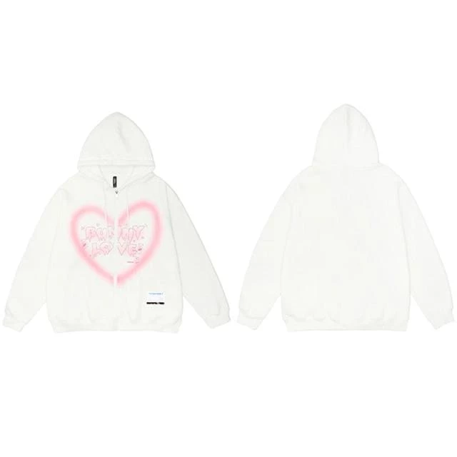 Outlet ⭐ Streetgarm NEW Bunny Love Zip Hoodie 🔥 5 Streetgarm NEW Bunny Love Zip Hoodie