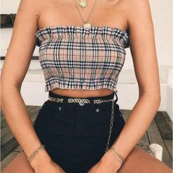Streetgarm Burberry Tube Top