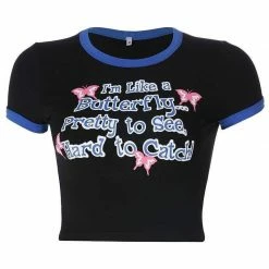 Streetgarm Butterfly Hard To Catch Crop Top