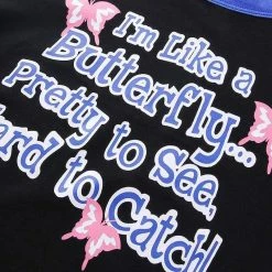 Streetgarm Butterfly Hard To Catch Crop Top