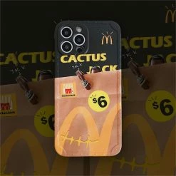 Best Sale ✔️ Streetgarm NEW Cactus Jack Mcdonalds Bag IPhone Case 😀 10 Streetgarm NEW Cactus Jack Mcdonalds Bag IPhone Case