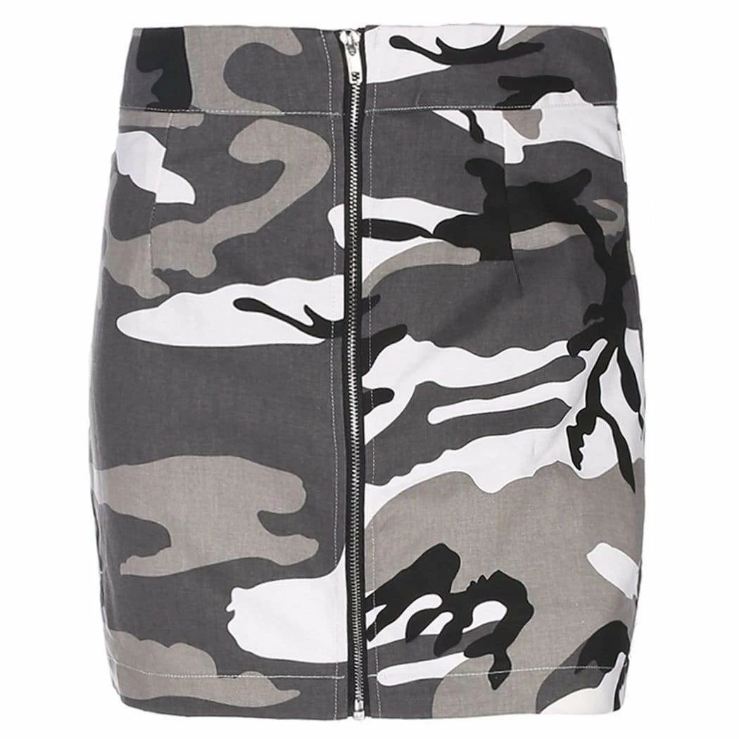 Buy ๐งจ Streetgarm Camo Mini ๐ Skirt - Grey NEW ๐ 3 Streetgarm Camo Mini Skirt - Grey NEW
