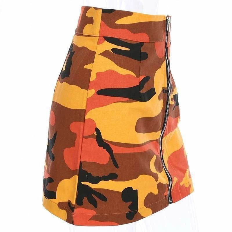 Cheapest ๐ฏ Streetgarm Camo Mini ๐ Skirt - Orange ๐คฉ 5 Streetgarm Camo Mini Skirt - Orange
