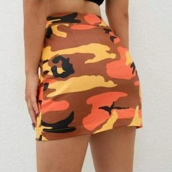 Cheapest ๐ฏ Streetgarm Camo Mini ๐ Skirt - Orange ๐คฉ 9 Streetgarm Camo Mini Skirt - Orange