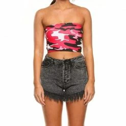 Streetgarm Camo Tube Top - Pink NEW