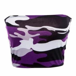 Streetgarm Camo Tube Top - Purple NEW