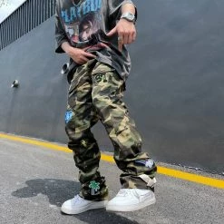Streetgarm Camouflage Patch Cargo Pants NEW