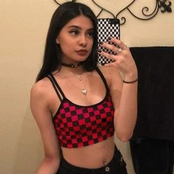 Streetgarm Checkerboard Crop Top NEW
