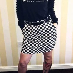 Streetgarm Checkerboard Mini Skirt