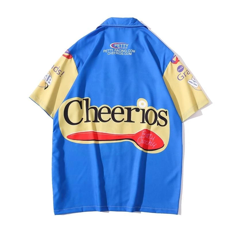 Best Pirce โ Streetgarm NEW Cheerios Retro Racing ๐ Shirt โญ 6 Streetgarm NEW Cheerios Retro Racing Shirt