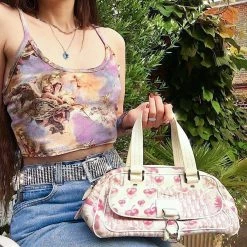 Streetgarm Cherub Cami Strappy Crop Top NEW