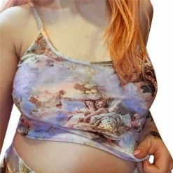 Streetgarm Cherub Cami Strappy Crop Top NEW