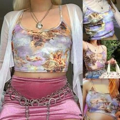 Streetgarm Cherub Cami Strappy Crop Top NEW