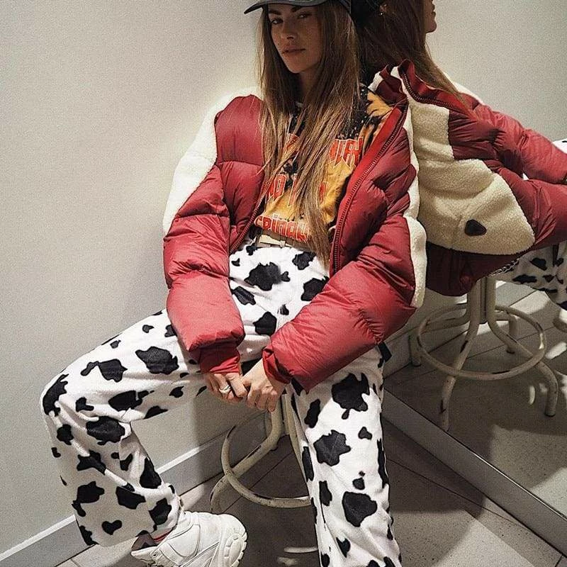 Wholesale ๐งจ Streetgarm NEW Cow Print Casual Pants ๐ฅ 14 Streetgarm NEW Cow Print Casual Pants