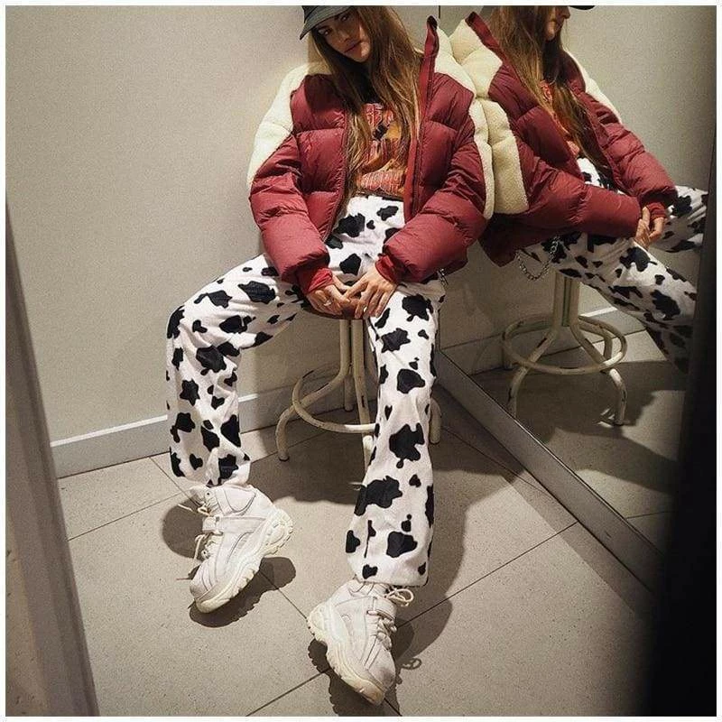 Wholesale ๐งจ Streetgarm NEW Cow Print Casual Pants ๐ฅ 5 Streetgarm NEW Cow Print Casual Pants