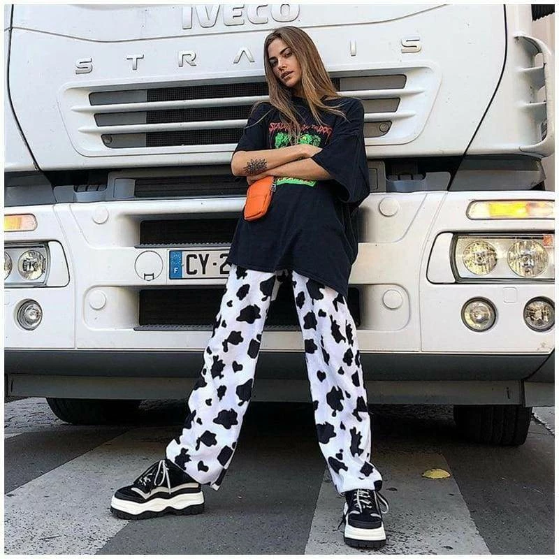 Wholesale ๐งจ Streetgarm NEW Cow Print Casual Pants ๐ฅ 4 Streetgarm NEW Cow Print Casual Pants
