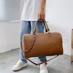 Deals ✔️ Streetgarm Crocodile Keepall Duffle Bag NEW 🛒 19 Streetgarm Crocodile Keepall Duffle Bag NEW