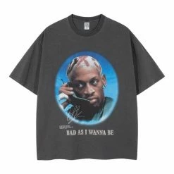 Streetgarm NEW Dennis Rodman Bad As I Wanna Be Washed T-Shirt