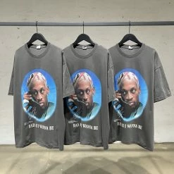 Streetgarm NEW Dennis Rodman Bad As I Wanna Be Washed T-Shirt