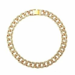 Streetgarm Diamond Cuban Link Chain Choker NEW