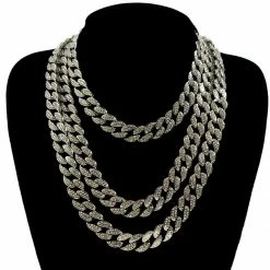 Streetgarm Diamond Cuban Link Chain Choker NEW