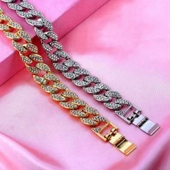 Streetgarm Diamond Cuban Link Chain Choker NEW