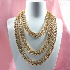 Streetgarm Diamond Cuban Link Chain Choker NEW