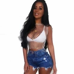 Streetgarm Diamond Mesh Tank Top