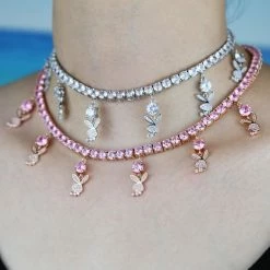 Discount ๐ฏ Streetgarm Diamond Playboy Rabbit Tennis Choker NEW โค๏ธ 15 Streetgarm Diamond Playboy Rabbit Tennis Choker NEW