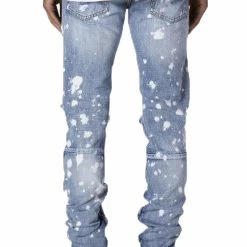 Streetgarm Distressed Snow Wash Paint Denim Jeans NEW