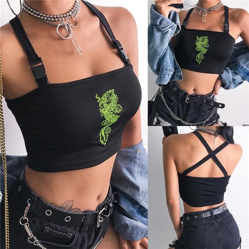 Hot Sale ๐ฏ Streetgarm NEW Dragon Buckle Cami Top ๐ฏ 4 Streetgarm NEW Dragon Buckle Cami Top